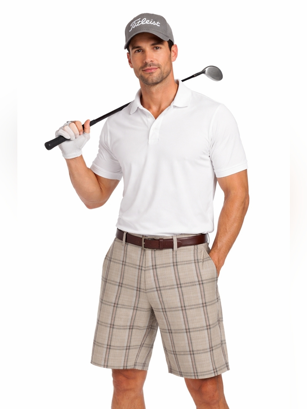 Tommy Bahama Plaid Linen & Silk Blend Shorts - Men's